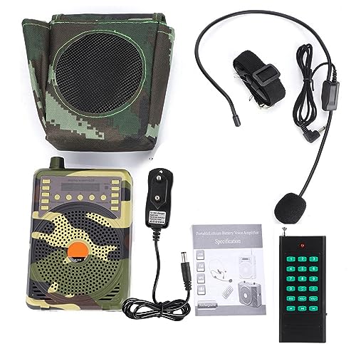 Llamador de pájaros electrónico MP3 altavoz guía y kit de control remoto portátil ligero