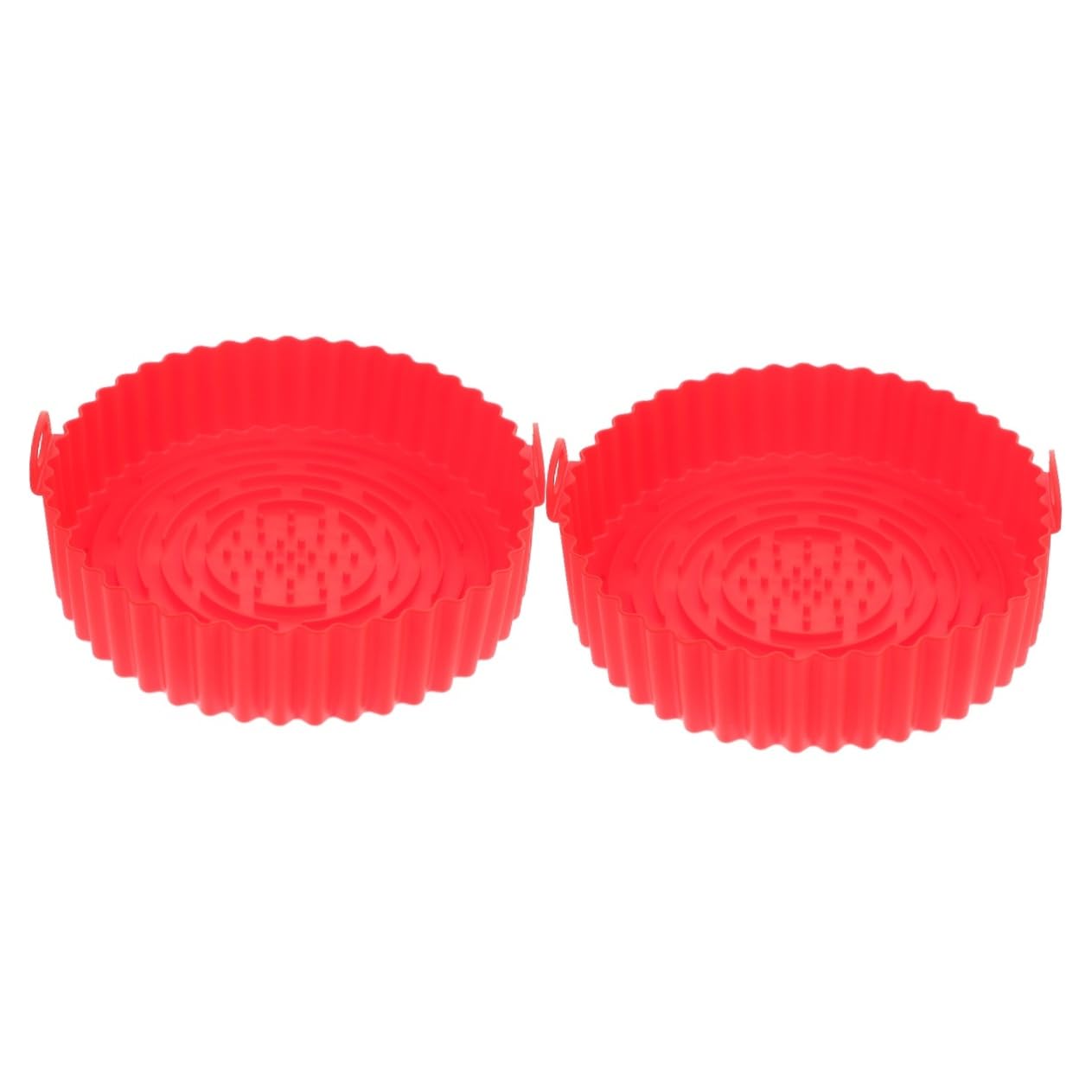 BESTOYARD 2pezzi Silicone Riutilizzabile Per Friggitrice Ad Aria Fodera Per Cottura Alta Temperatura Con Maniglie Accessorio Versatile Per Cibi Gustosi e Salutari