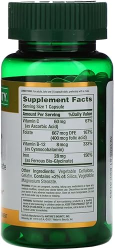 Miniatura 3 de Natures Bounty Gentle Iron 28 mg Cápsulas 90 cápsulas paquete de 2