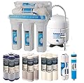 Bluonics 5 Stage Undersink Reverse Osmosis Drinking Water Filter System RO Home Purifier with NSF Certified Membrane with 4 Years of Filter Supply - 15 Total Filters -