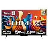Hisense Smart TV UHD 4K QLED 55" Polegadas 55Q6N Google TV com HDR10+, Dolby Atmos, Sports Mode, Game Mode Plus e Compatível com Alexa