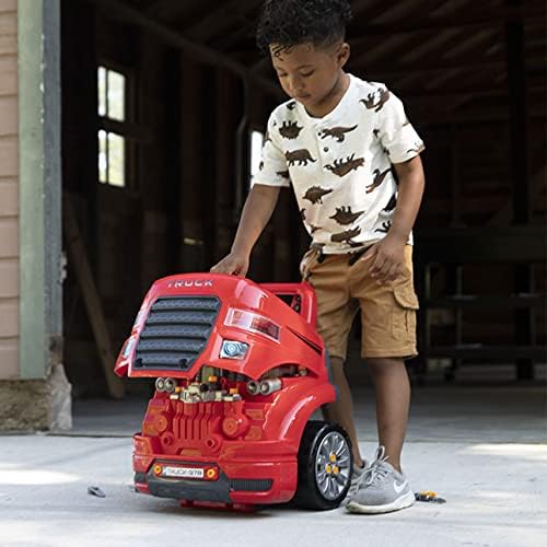 Fat Brain Toys My Auto Shop Engine Builder - Pretend Mechanic Playset for Ages 3+