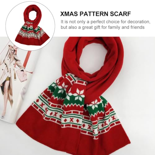 Bufanda de Navidad elegante de punto acrílico de alta calidad 5