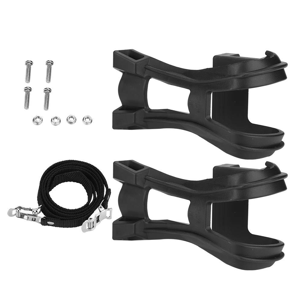 Pedal Toe Clips and Straps, Toe Clips, Adjustable Pedal Toe Clips and Straps for Cycling Road Mountain Bike, 1 Pack