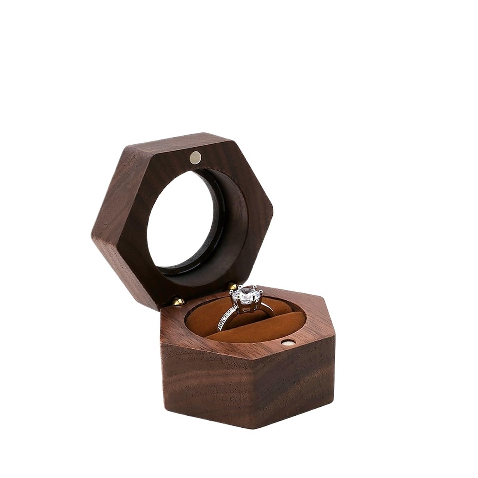 JFNKLFG Accessory Box Mini Portable Jewelry for Proposal, Wedding(RB514-C2)