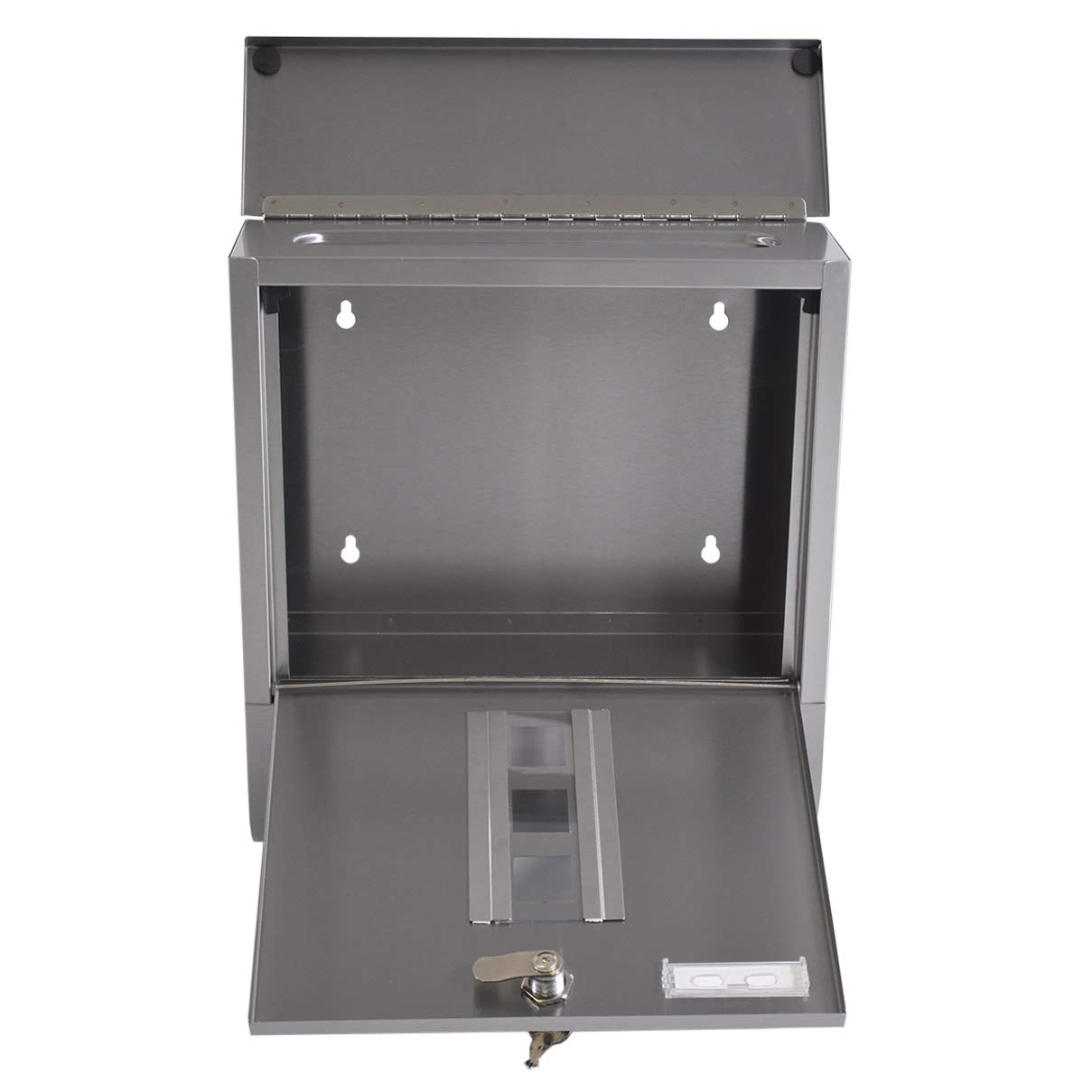 Briefkasten Mit Zeitungsfach, Edelstahl Gebürstet, Produktbild-Vorschau 6