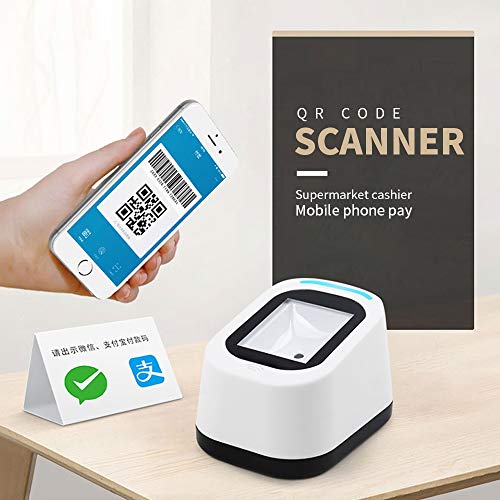 Lector de código de barras con cable Docooler USB y escáner QR omnidireccional 6