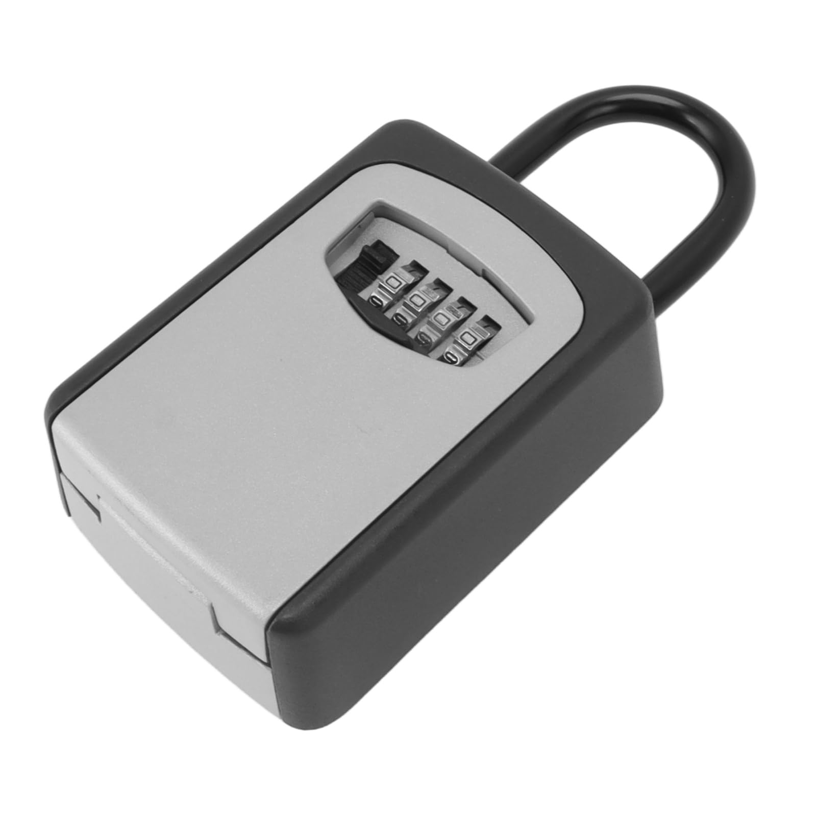 Boîte à clés murale de grande capacité 4 positions en aluminium pour la maison et le bureau, idéale pour la gestion et la sécurité des clés