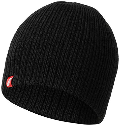 Nitras 732 Bonnet d'hiver en Tricot Chaud pour Homme et Femme - Noir - Taille Unique