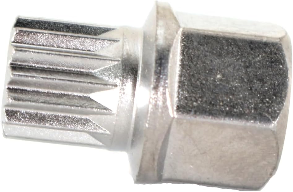 21 pc Wheel Lock Lugnut Anti-Theft Lug Nut Screw Removal Key Socket Set for Bmw with 1/2 Inch Socket Adapter