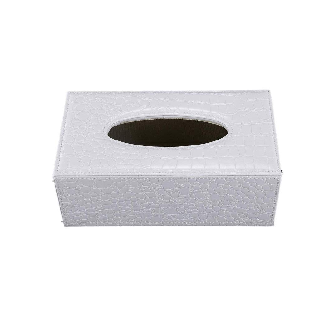 PU Tissu en Cuir Couvercle de boîte, Porte Bureau Boîte Rangement Conteneur for la Maison et