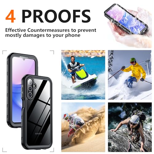 Spidercase YY-FS A15-BLACK For Samsung Galaxy A15 5G Case Waterproof thumb #5