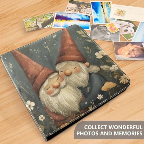 Álbum de fotos adhesivo DIY Scrapbook Álbum Día de San Valentín Pareja Gnomos 3 Anillos Encuadernadores Libro de Fotos 40 páginas 8x10 para Memorias miniatura 5