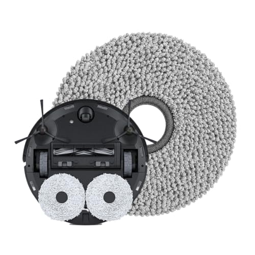 Image of Replacement Mop Pads Compatible with DEEBOT X1 Omni, X1 Turbo, T20 Omni,T10 Omni, X2 Omni T30S, N30 Omni & M12 Pro+ Robot Vacuums | Washable Microfiber Cleaning Pads | 2 Pcs