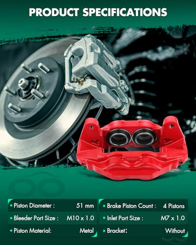 Image of SCITOO Front Left+Right Brake Calipers Without Bracket 19-3274 19-3275 Compatible For Toyota Sequoia 2008-2018 For Toyota Tundra 2007-2018