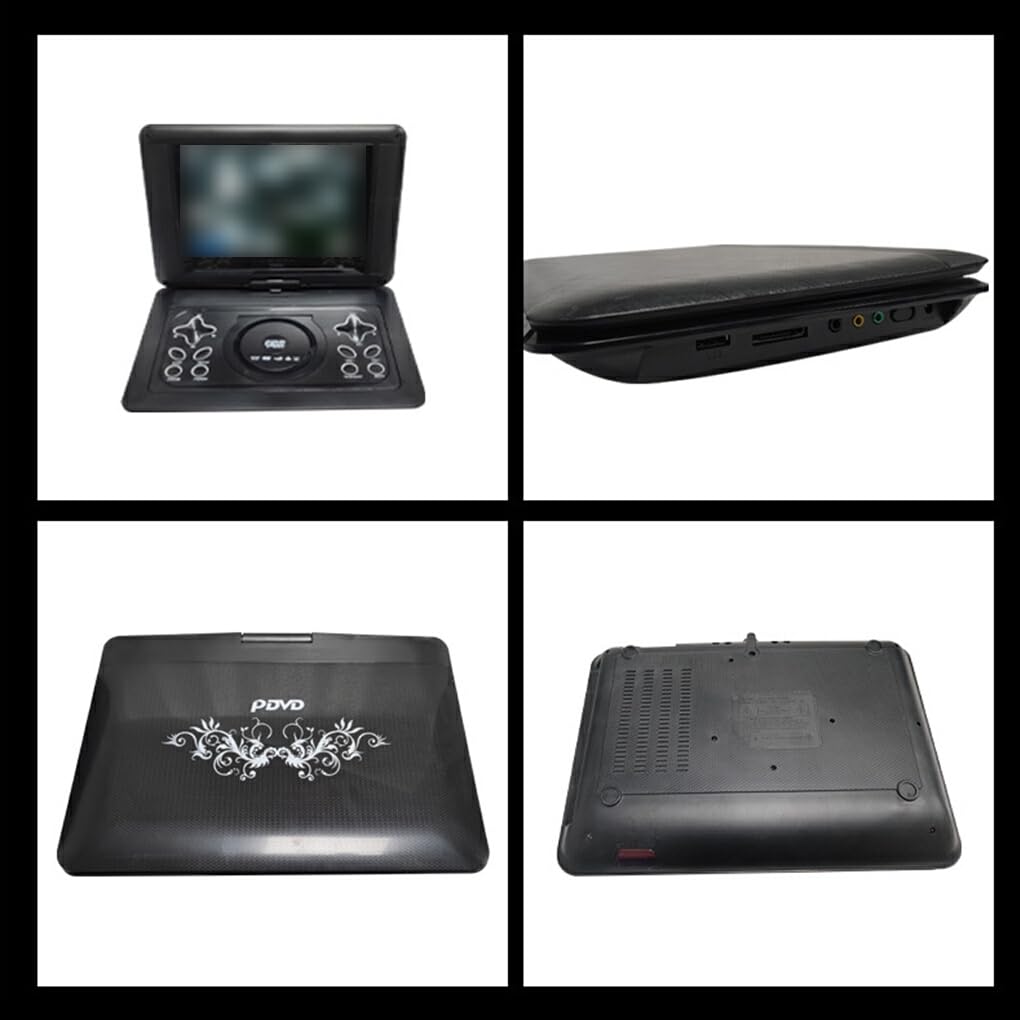 Reproductor de BLU Ray portátil Compatible con Disco U Tarjeta MMC función de Copia de Disco MP3 función de TV Compatible con Juegos y Radio FM ABS DVD