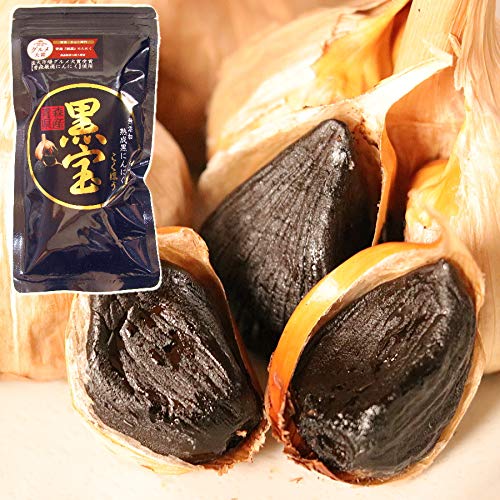 青森期待の新人商店 青森県産熟成黒にんにく 黒宝 バラタイプ