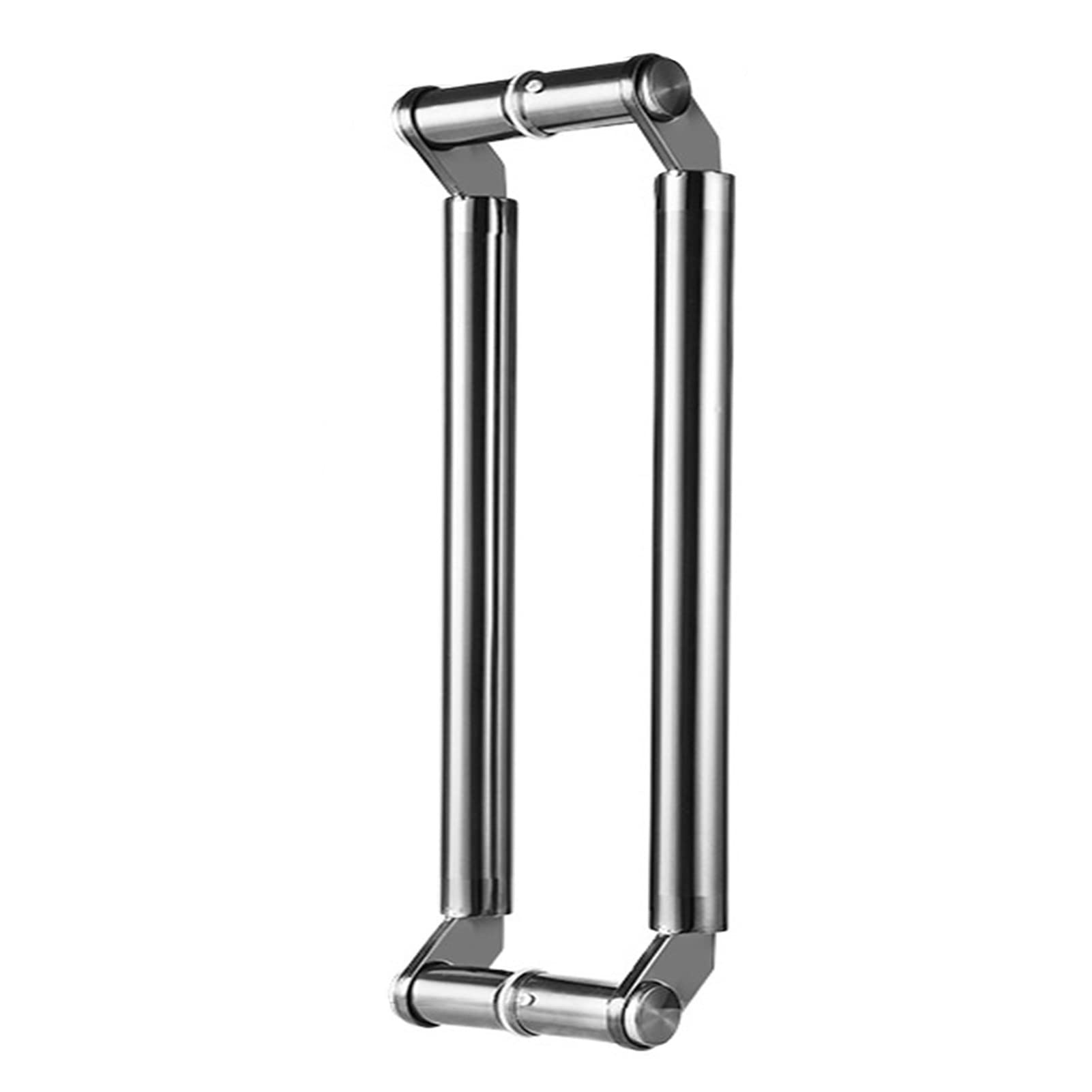 Black Push-Pull Stainless Door Handle,Round - Shape Double-Sided Ladder Style, For Steel, Aluminum And Glass Doors, Brushed Stainless Steel Finish(,100Cm/3.3Ft)