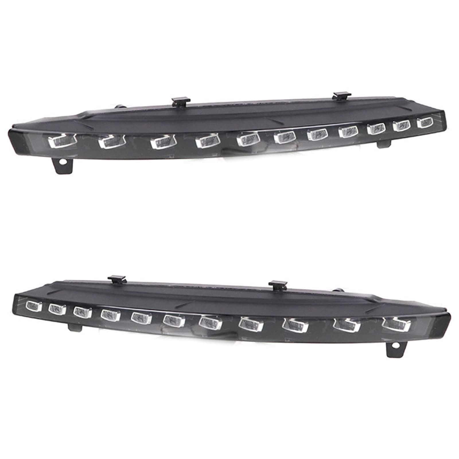1 paio di luci di marcia diurna DRL lampeggianti per auto con funzione di segnale di svolta impermeabile 12V bianco giallo, per Audi Q7 2010-2015