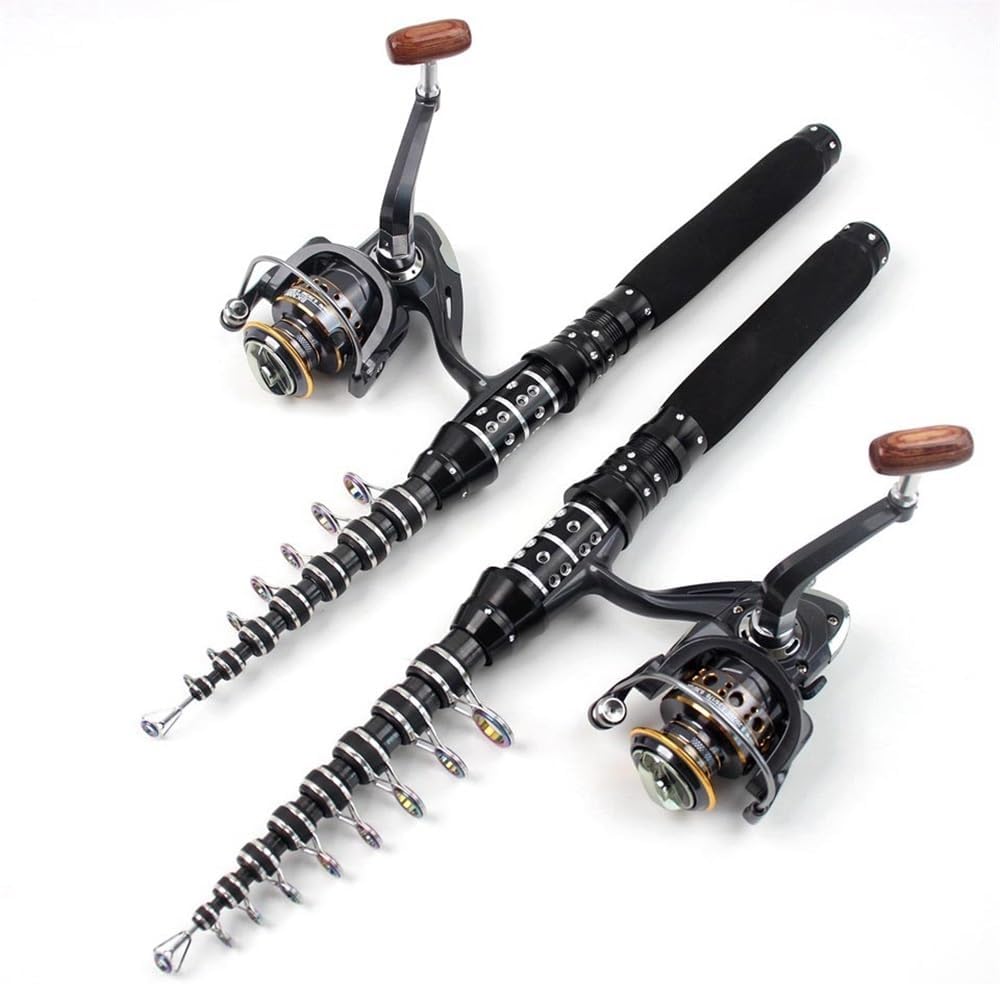 Fishing Rod Fishing Rod Combos Portable Carbon Telescopic Rod and Reels Vara de Pesca COM molinete fishing tackle