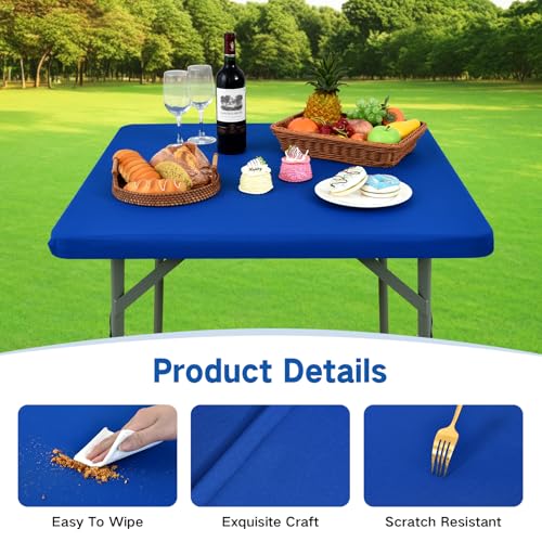 Nacuci Card Table Covers Fitted Square 34x34 in, Windproof Washable by Nacuci - Used condition - Image 4