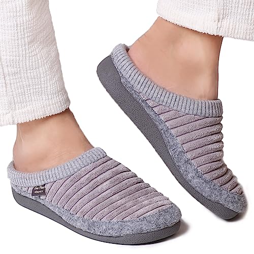 Toni Pons Women's Malu Slipper, Grey, 7.54