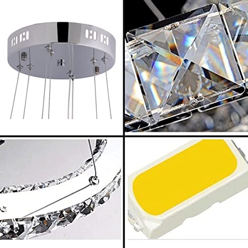 Lampe suspendue LED pour chambre à coucher romantique et douce - 5
