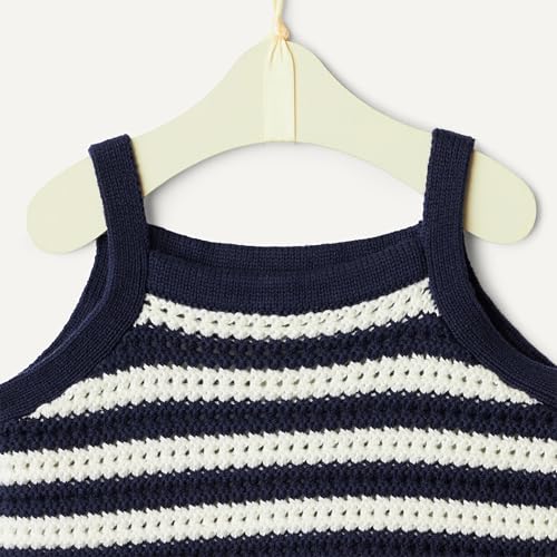 Image of Amazon Essentials x Sofia Grainge Mommy & Me Cotton Crochet Sweaters & Tank Sets