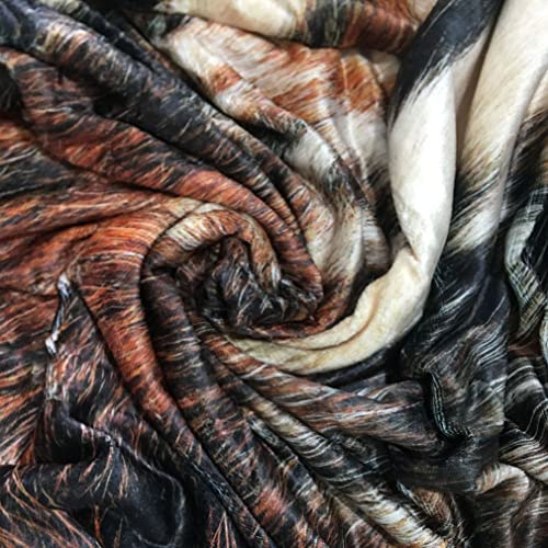 Cow Skin Print Cowhide Throw Blanket All Season Brown Black Flannal Plush Warm Animal Skin Blankets Lightweight Soft Fuzzy Throws Blanket For Bed Sofa Couch Travel 80"X60" #TOP2