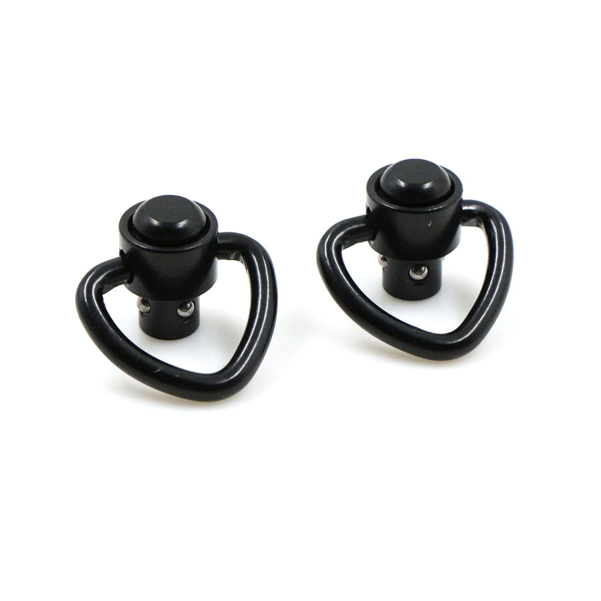 Qd Push Button Sling Swivel Girevoli Mount Girelle Clip Loop Strap Sgancio Rapido 1.25 Pollici Tattica Heavy Duty Fibbia Per Cinghie Tattiche Fionda Cintura For Rifle Pacchetto(4 Pezzi)