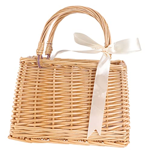 KOMBIUDA Woven Baskets for Storage Large Decorative Basket Wicker for Home Decor