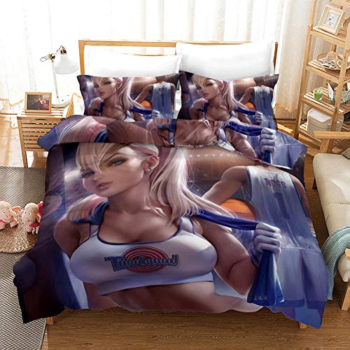 Housse de couette ne se décolore pas en coton doux anti-plis - 4