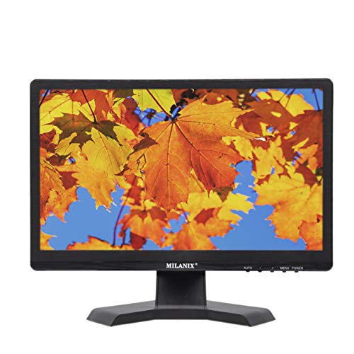 Milanix 15.6\" Portable Widescreen LED HD TV with HDMI, VGA, MMC, FM, USB Card Slot, Built in Digital Tuner, AV Inputs, and Remote Control
