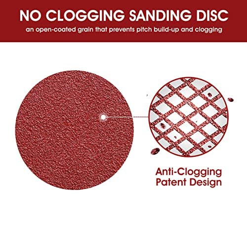 SATC Sanding Discs 240 Grit 72Pcs Orbital Sander Discs 125mm Hook and Loop Round Orbital Sander Pads for Sanding - Image 4