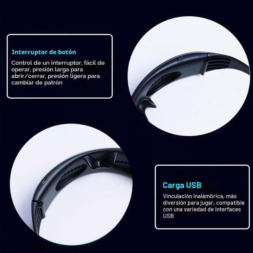 Lixada Gafas LED Únicas, Control BT APP para Fiestas | DIY Flashing Emotions Gafas de Sol para Hombres, Mujeres y Niños | USB Recargable