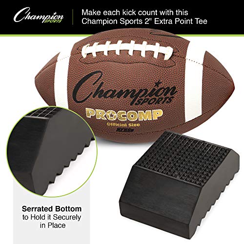 Champion Sports Premium Football Kicking Tee for Kickoff Practice - Ball Holder Tees for Footballs - Kicking Block and Accessories for Adults, Kids, Coaches4