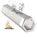 Smoke Tube for Pellet Smoker 12'', Smoker Tube 5 Hours of Billowing Smoke Hot/Cold Smoking, Smoking Tube, for Add Smokey BBQ Flavor on Gas Grill or Charcoal Grills with This Stainless Steel Wood Chip
