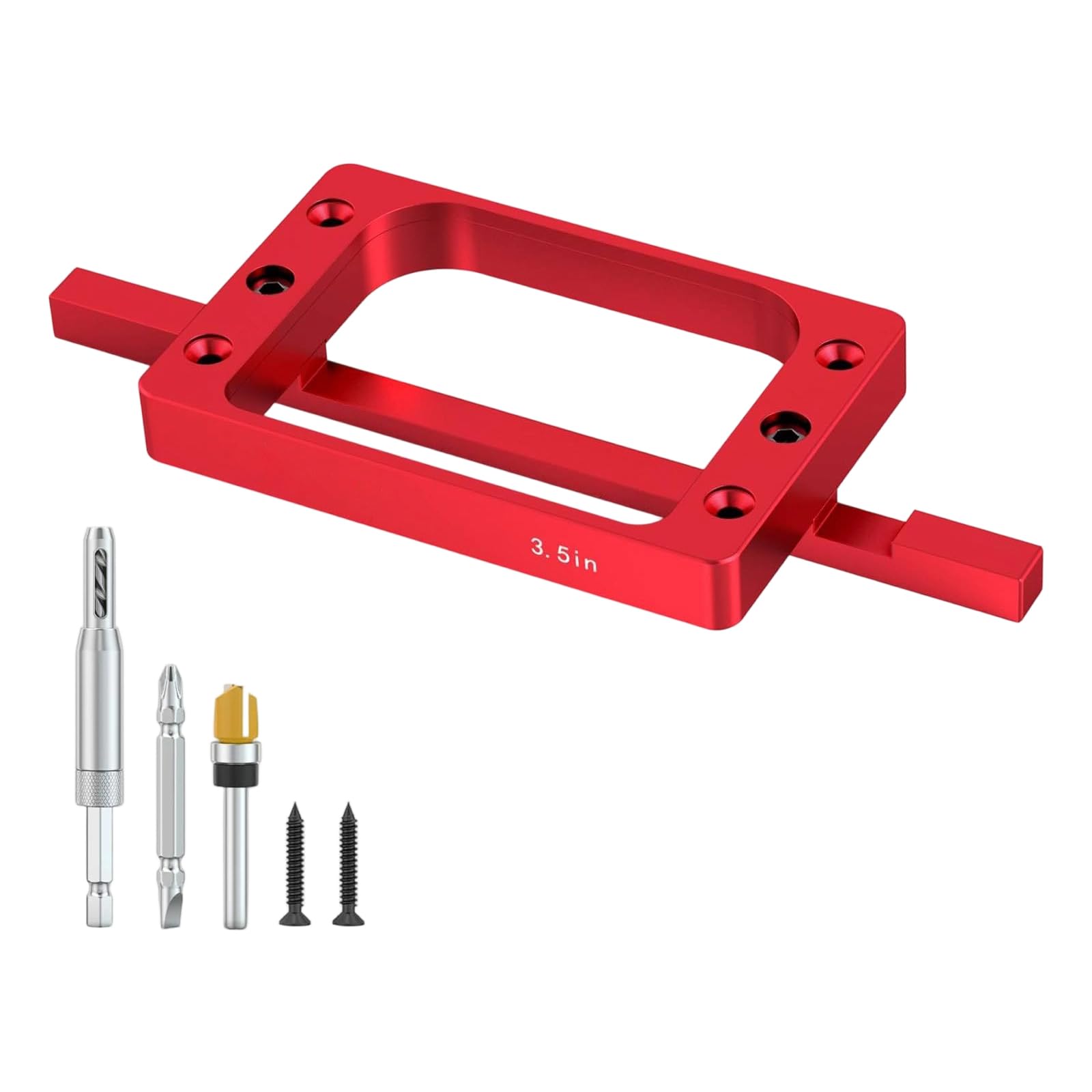 Kaeltsyn Set 1 Time Saving Fixed Size Door Hinge For Door And Jamb Aluminum Hinge Template Set For Router With Joint Mortising Format