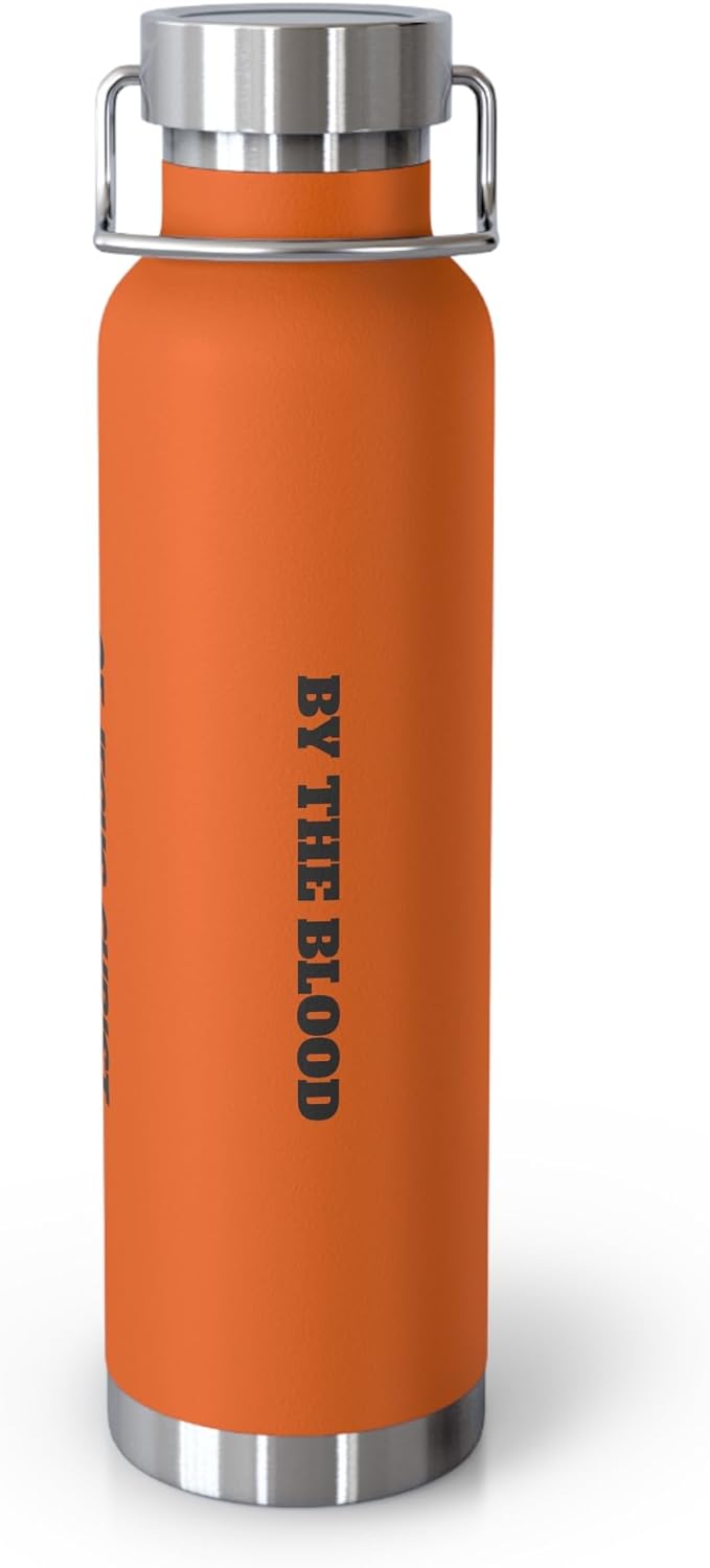 Minimal Vertical Script Water Bottle | 22oz Insulated Stainless