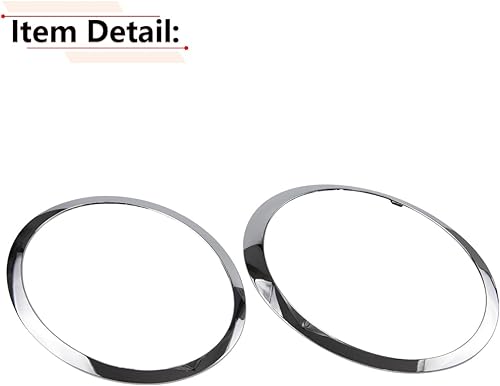 Miniatura 5 de RLB-HILON Anillo de ajuste para faros delanteros compatible con MINI Cooper R55 R56 R57 R58 R59 2007 2008 2009 2010 2011 2012 2013 2014 2015 Año, 1