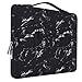 MOSISO Funda Blanda Compatible con 13-13,3 Pulgadas MacBook Air/MacBook Pro Retina/2019 Surface Laptop 3/Surface Book 2, Poliéster Maletín Protectora Multifuncional Bolso, Mármol Negro