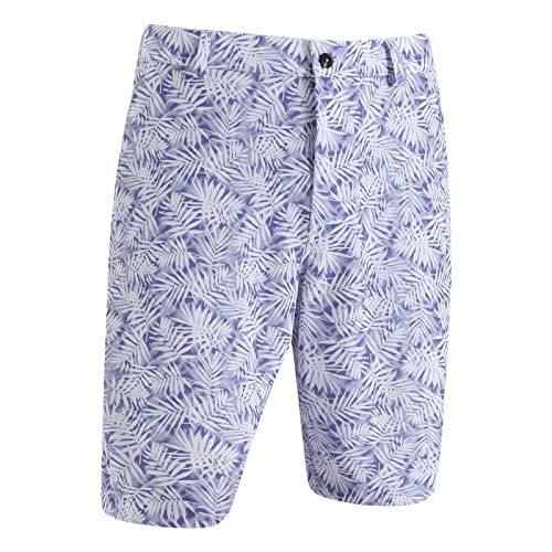 M MAELREG Golf Shorts Men Print Quick Dry 10'' Inseam Stretch Waist Flat Front Flex Casual Mens Shorts