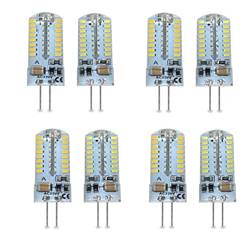 9W LED-Glühbirnen SES Weiße Glühbirne, 60 W Halogenäquivalent, G4 Energiesparlampe, 360 ° Abstrahlwinkel, AC 220 V, 8er Pack, kaltweiß