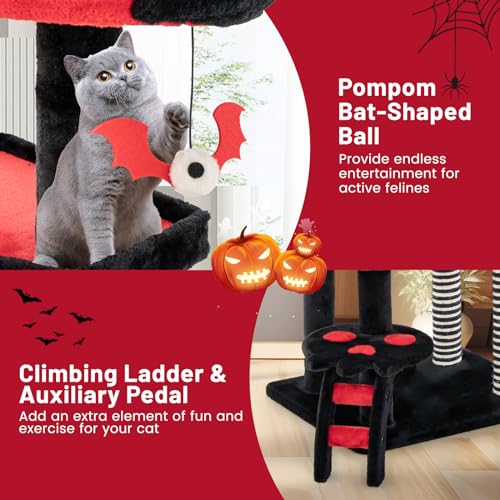 Árbol para Gatos Gótico PETSITE 52 Pulgadas con Rascador y Cama miniatura 5