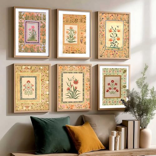 Image of kotart Premium Digital Madhubani Art Paintings with Frame for Home Decor - Painting for Wall Decoration - Pack of 6 (10x13, wall decor)