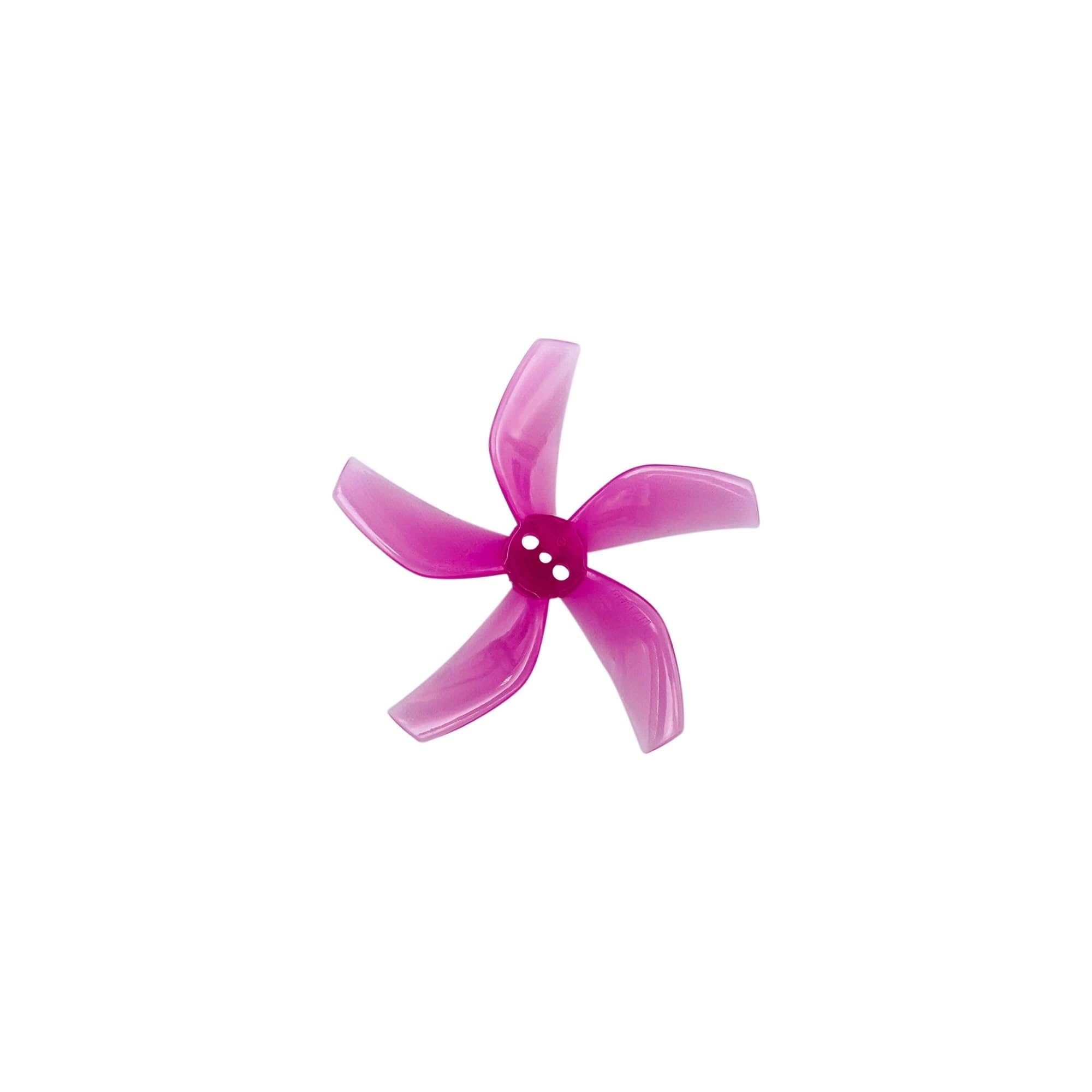 Hélices PC à 5 pales D51 pour drone FPV Tinywhoop rose 4 paires