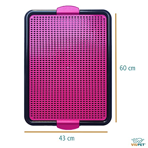 Sanitário Canino Xixi Dog Banheiro Pet Tapete Higiênico Cães Premium (Rosa)