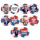 DA VINCI President Donald Trump Set of 5 Poker Chips Ball Markers 2024 Election Save America Again - Printed in The USA