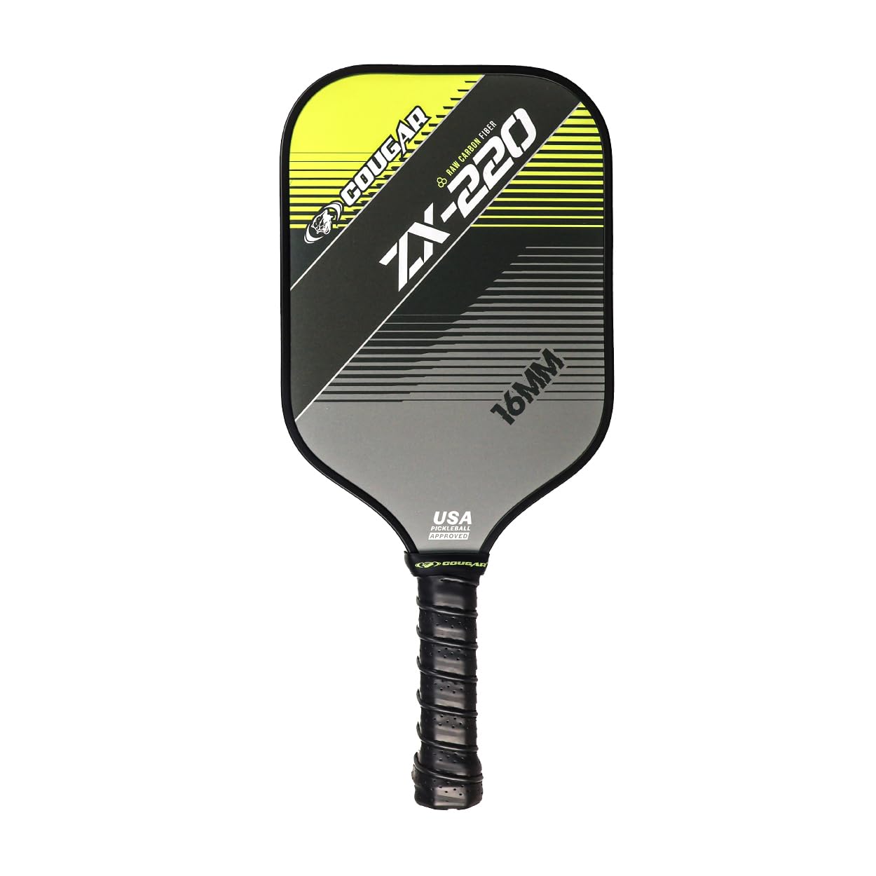 COUGAR ZX-220 Pickleball Paddle – 1700 Grade Raw Carbon Fiber, 16mm Core, Smooth Face for Power, Cushion Grip Handle, Pro-Level Control for Competitive Play-image-40