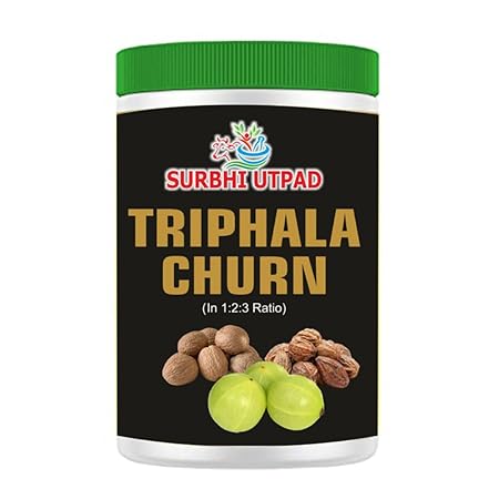 Surbhi Utpad Triphala Churna Powder 200g | 1:2:3 Ratio Powder of Harad, Baheda & Amla
